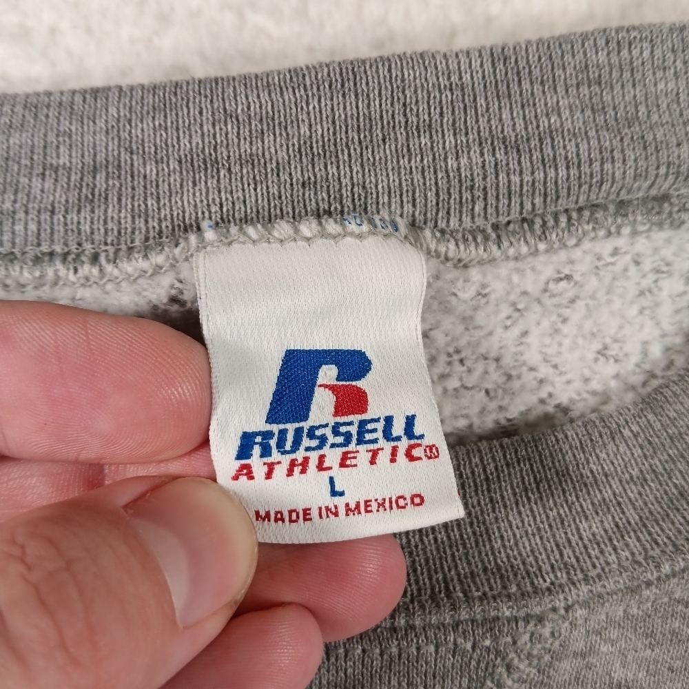 Vintage 90s Russell Athletic Sweatshirt Mens Large Gray Princeton University - Picture 2 of 11